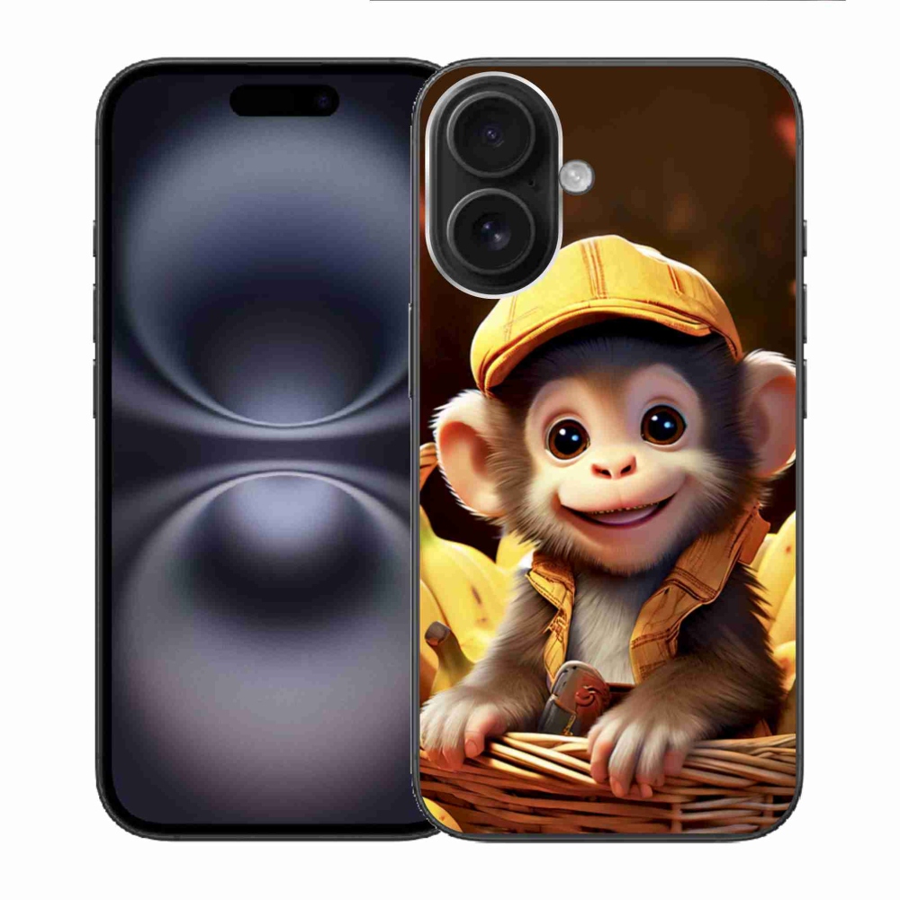 mmCase gél tok az iPhone 16-hoz – majom a kosárban