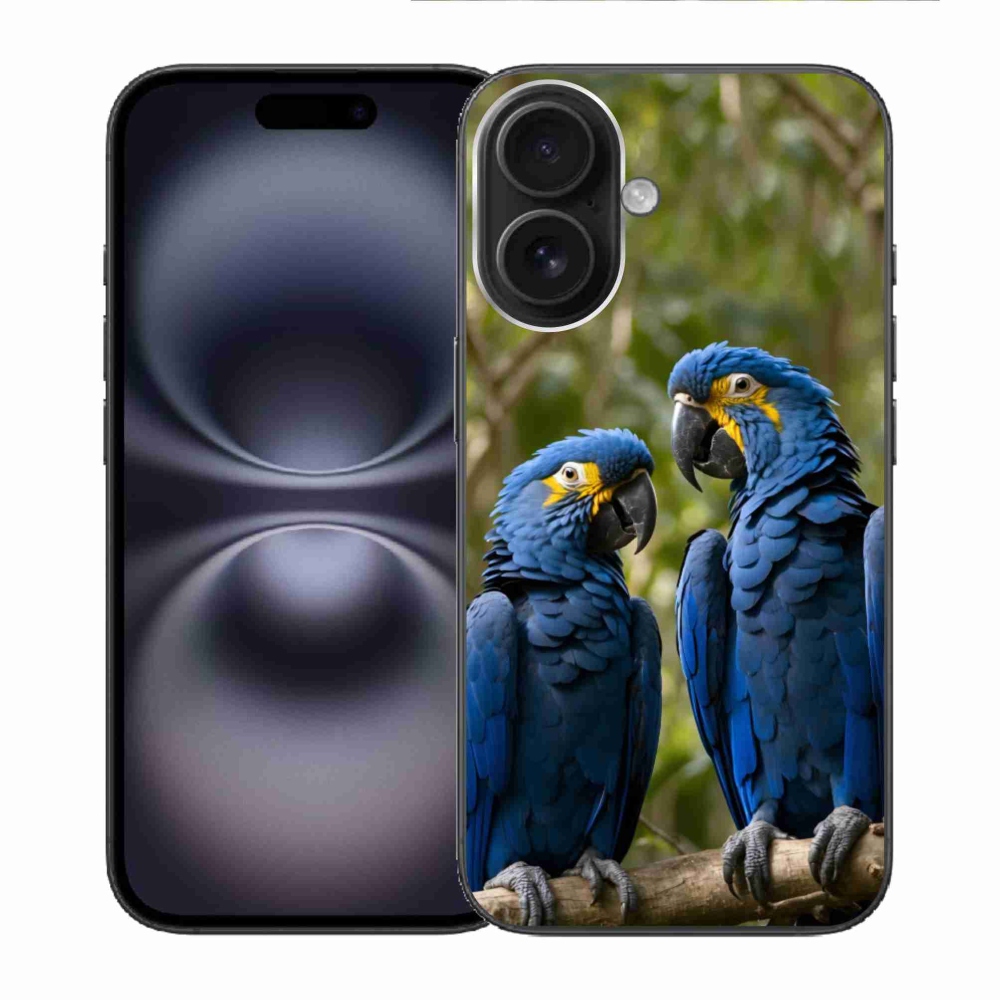 mmCase gél tok az iPhone 16-hoz – papagáj-duó