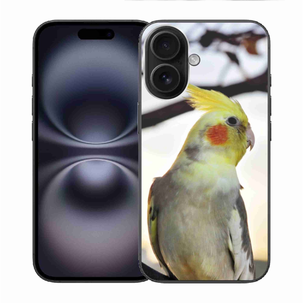 Zselés borítás mmCase iPhone 16 készülékhez - papagáj korela