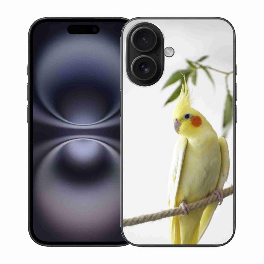 mmCase gél tok az iPhone 16-hoz – tollas papagáj