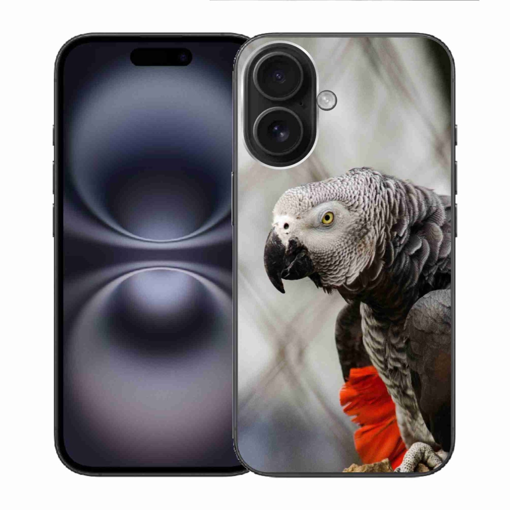 mmCase gél tok az iPhone 16-hoz – jakó papagáj 3