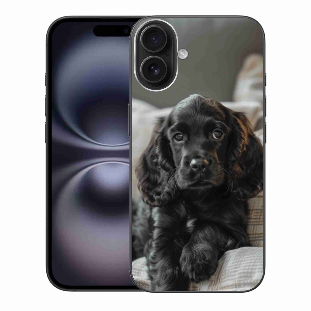 Zselés borítás mmCase iPhone 16 Plus készülékhez - Angol Cocker spániel