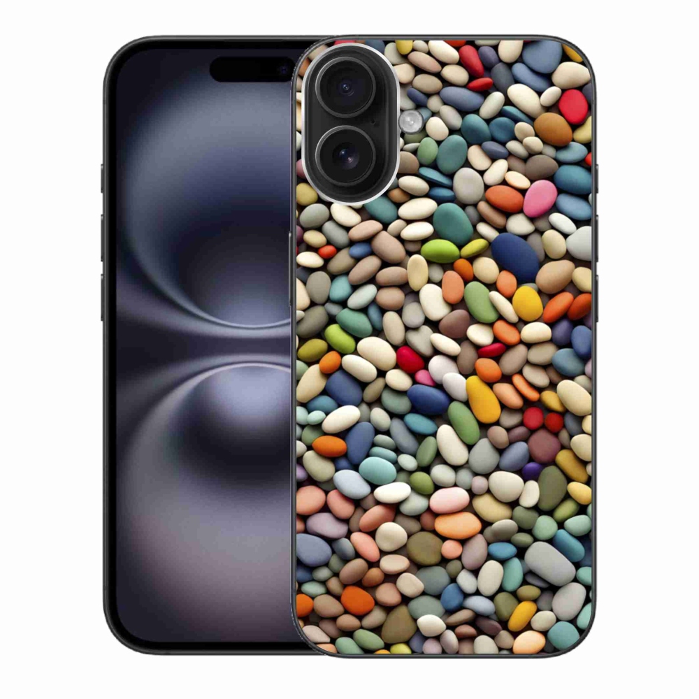 Zselés borítás mmCase iPhone 16 Plus készülékhez - színes strasszkövek 2