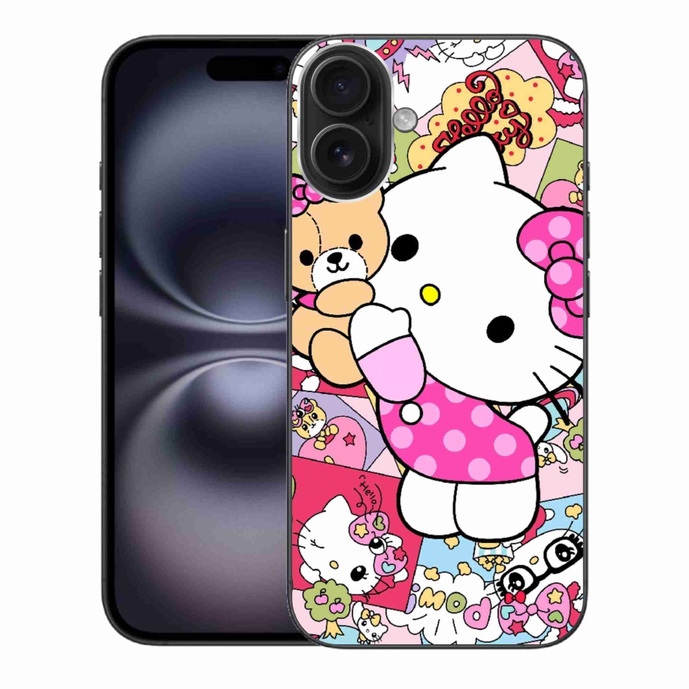 mmCase gél tok az iPhone 16 Plus-hoz – aranyos cica
