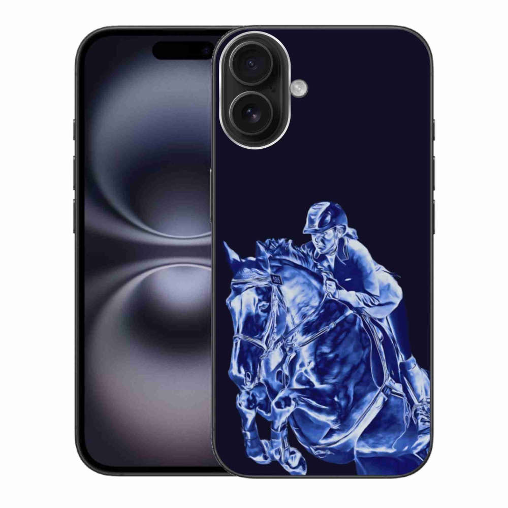 Gél borítás mmCase iPhone 16 Plus készülékhez - versenyló