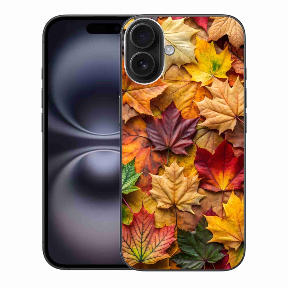 Zselés borítás mmCase iPhone 16 Plus készülékhez - juharlevelek 2