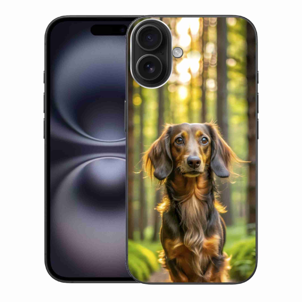 Zselés borítás mmCase iPhone 16 Plus készülékhez - tacskó 4