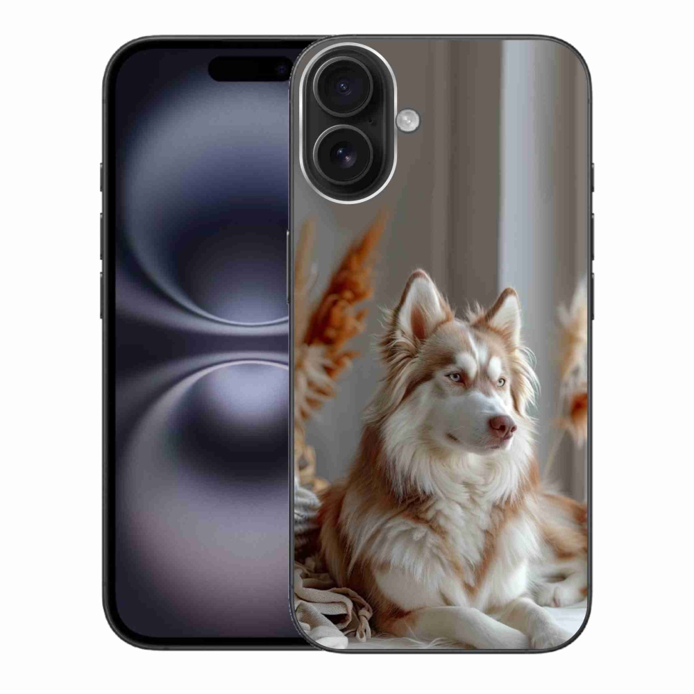 mmCase gél tok az iPhone 16 Plus-hoz – nyugodt szibériai husky