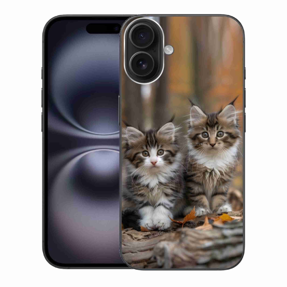 mmCase gél tok az iPhone 16 Plus-hoz – macska-duó 3
