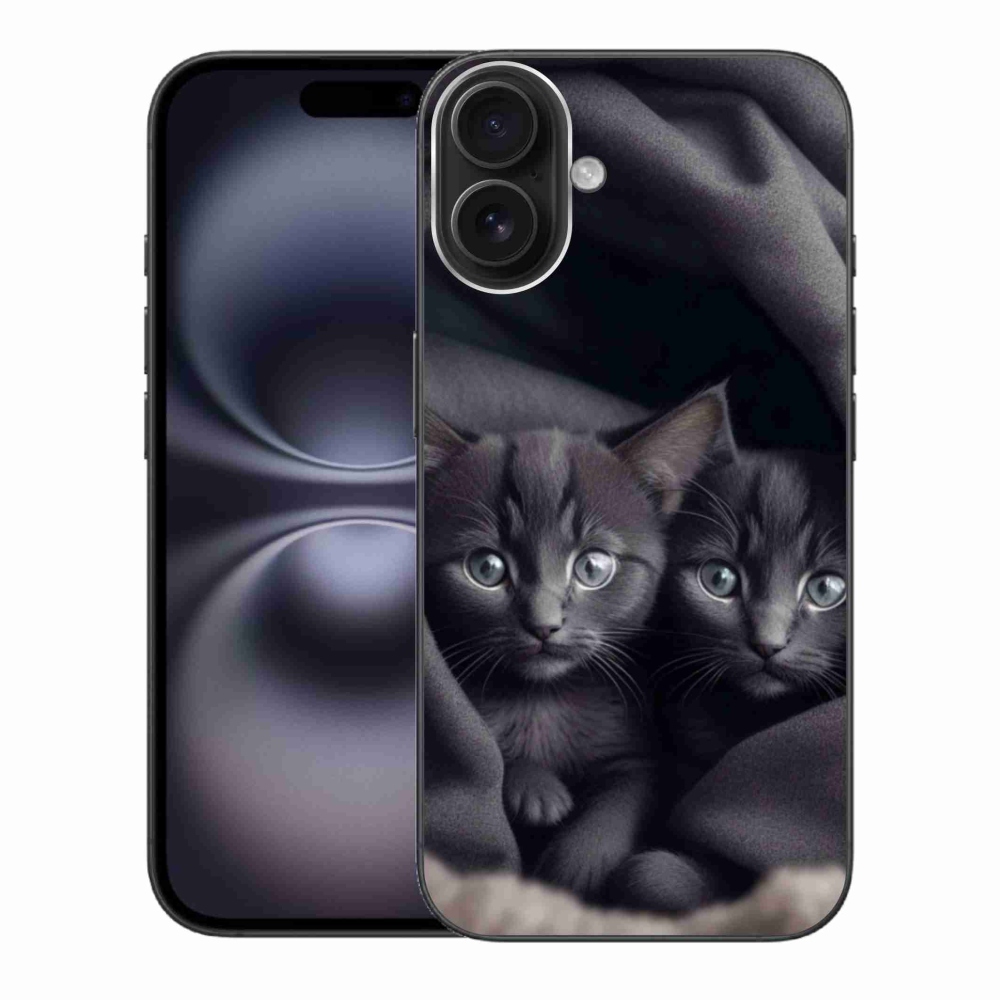 Zselés borítás mmCase iPhone 16 Plus készülékhez - cat duo