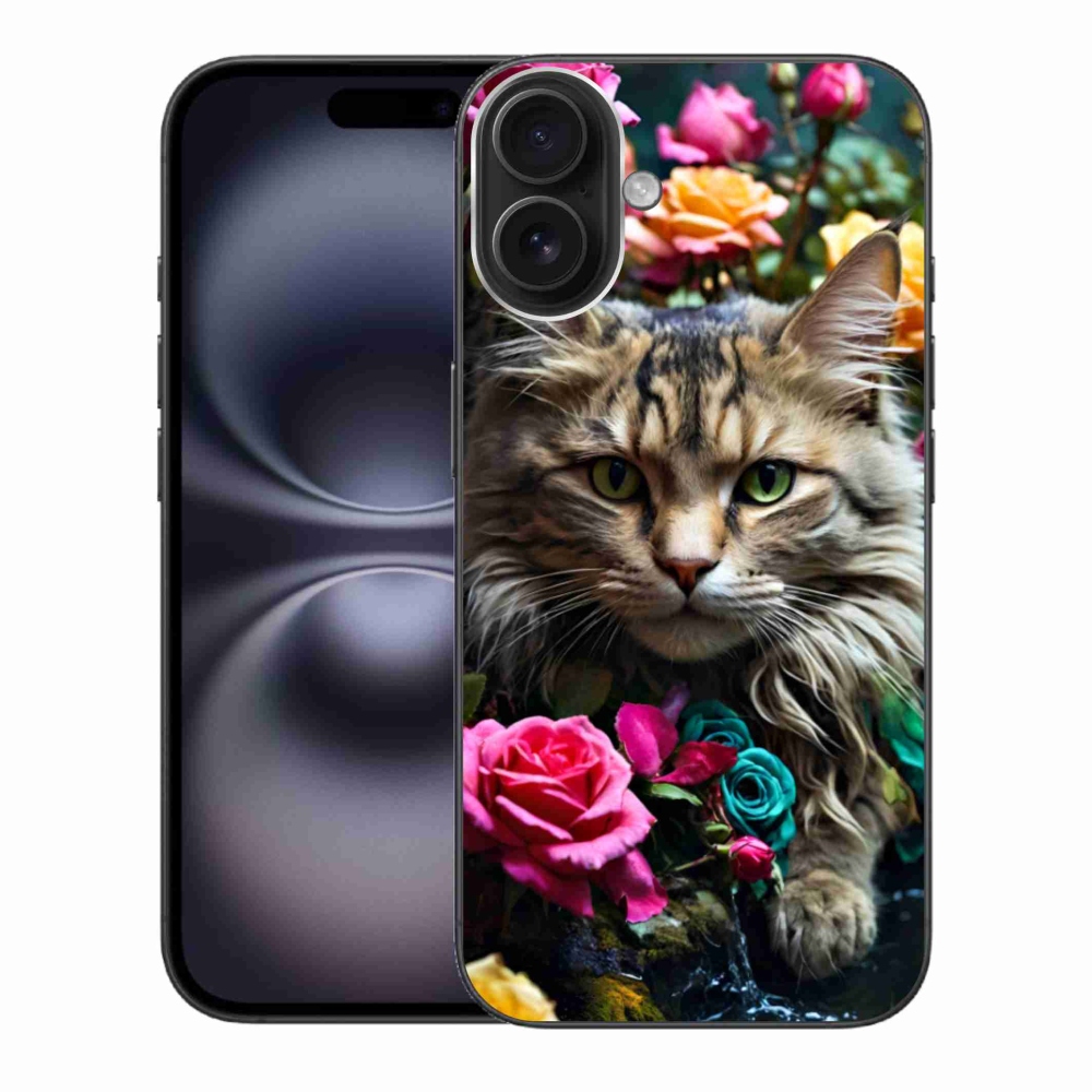 Zselés borítás mmCase iPhone 16 Plus készülékhez - macskaszem nézet 2