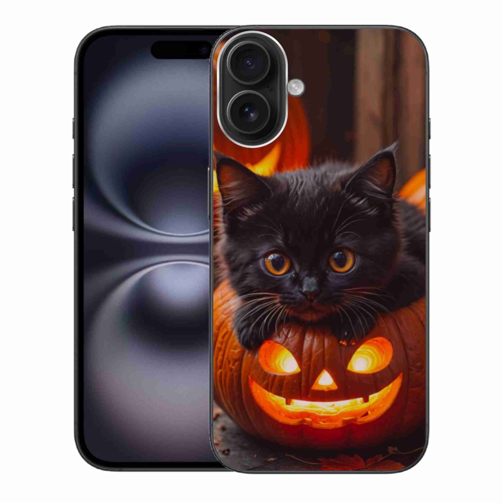 Zselés borítás mmCase iPhone 16 Plus készülékhez - cica és tök