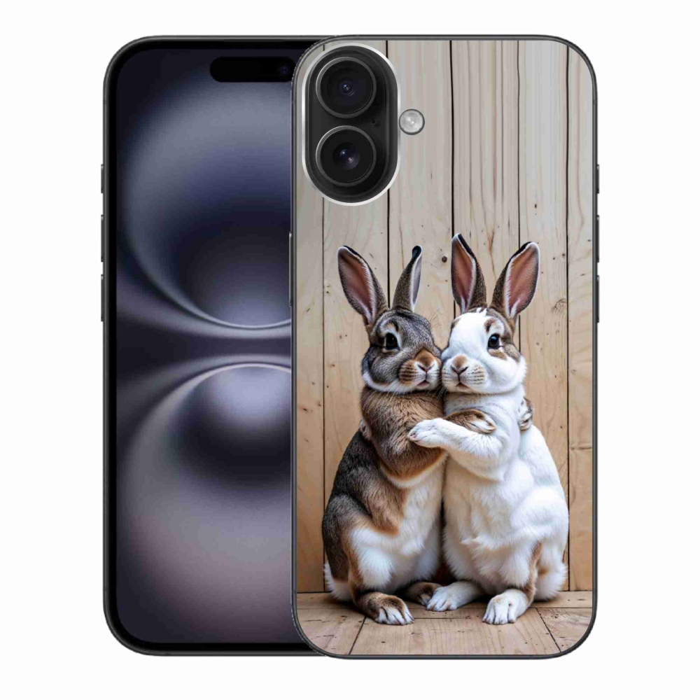 mmCase gél tok az iPhone 16 Plus-hoz – nyúlpár