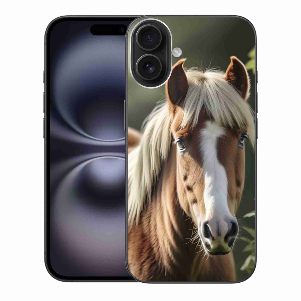 mmCase gél tok az iPhone 16 Plus-hoz – világos sörényű ló