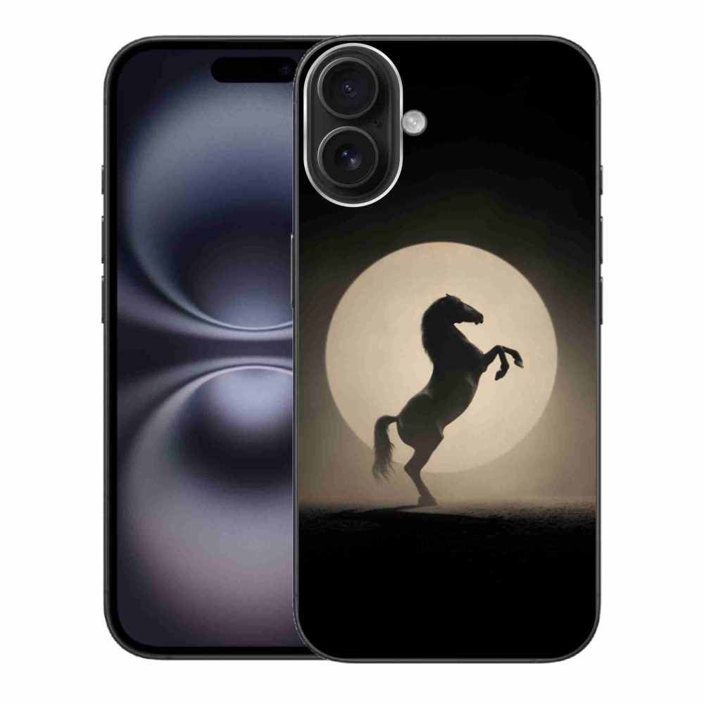 Zselés borítás mmCase iPhone 16 Plus készülékhez - ló sziluettben