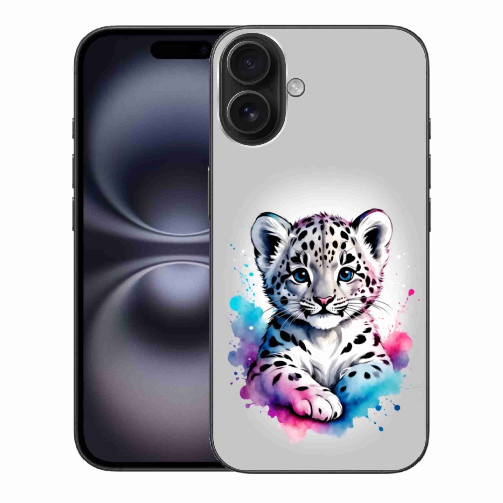 Zselés borítás mmCase iPhone 16 Plus készülékhez - leopárd kölyök