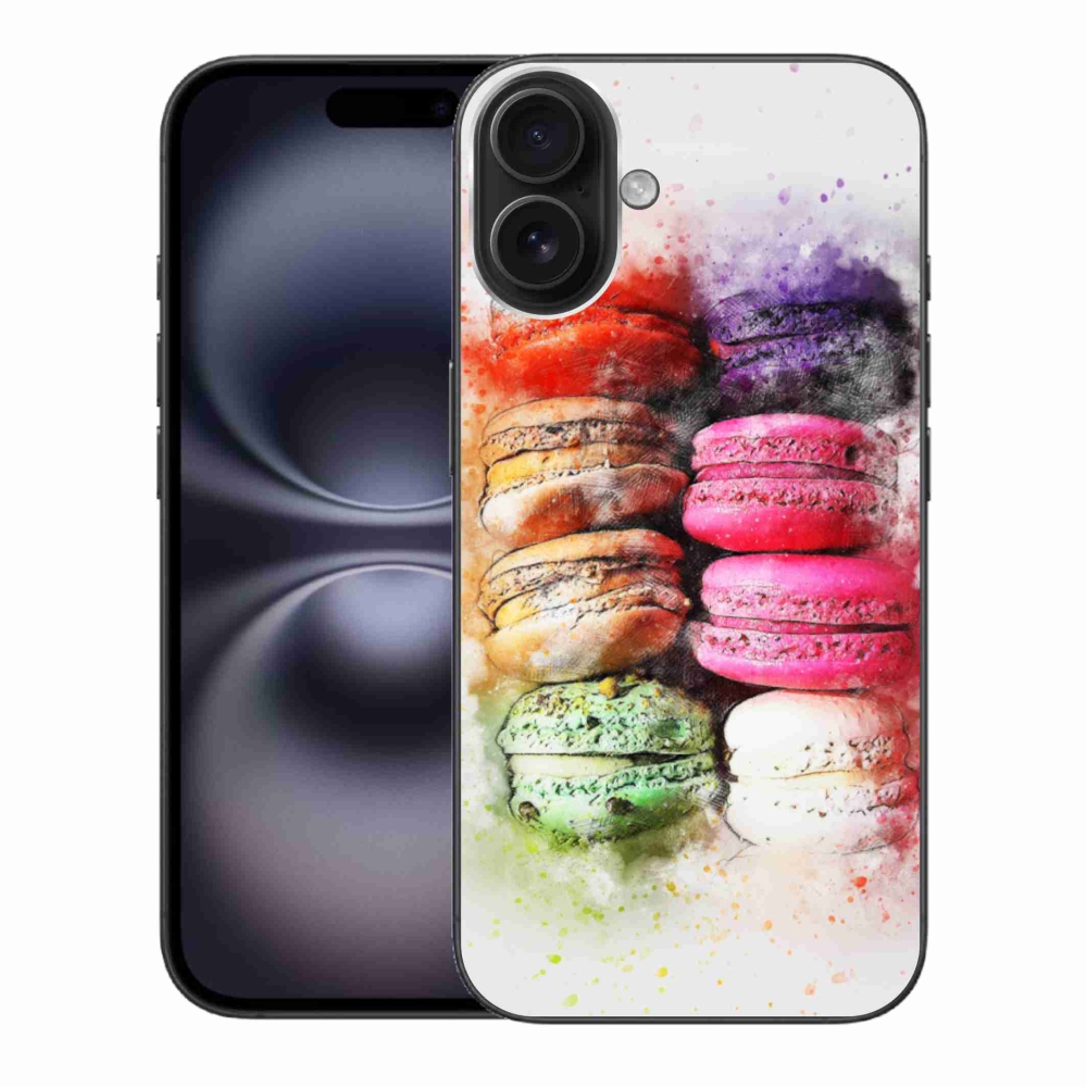 Zselés borítás mmCase iPhone 16 Plus készülékhez - makarónik