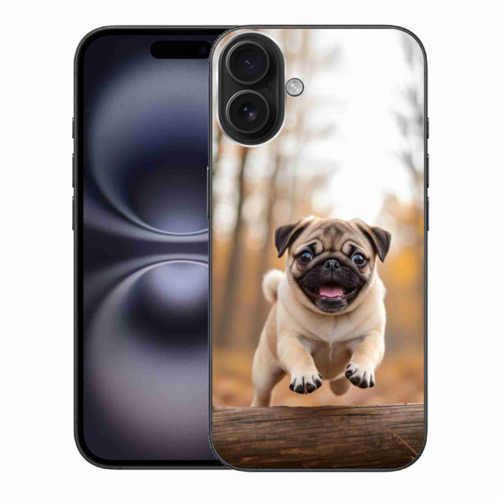 Zselés borítás mmCase iPhone 16 Plus készülékhez - mopsz 2