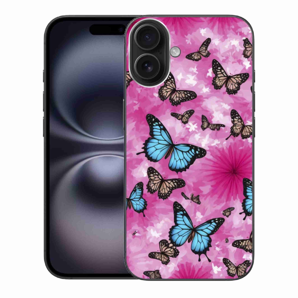 Zselés borítás mmCase iPhone 16 Plus készülékhez - pillangókert