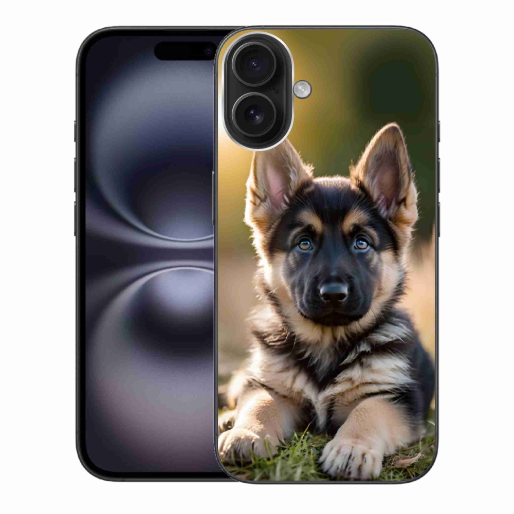 mmCase gél tok az iPhone 16 Plus-hoz – német juhászkutya a természetben