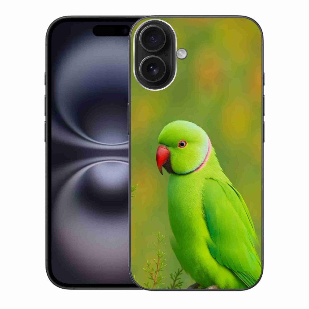 Zselés borítás mmCase iPhone 16 Plus készülékhez - papagáj alexandr 2