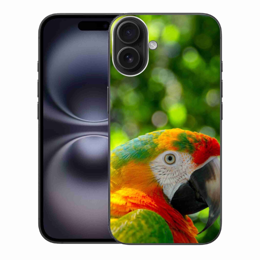 Zselés borítás mmCase iPhone 16 Plus készülékhez - papagáj ara 3