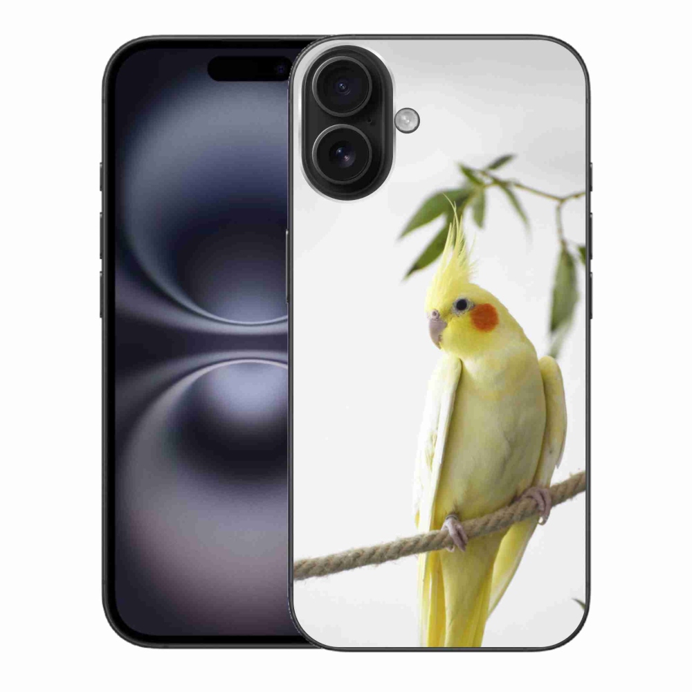 mmCase gél tok az iPhone 16 Plus-hoz – tollas papagáj