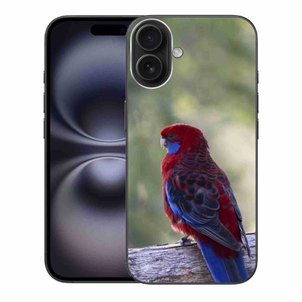 Zselés borítás mmCase iPhone 16 Plus készülékhez - papagáj rózsaszínű