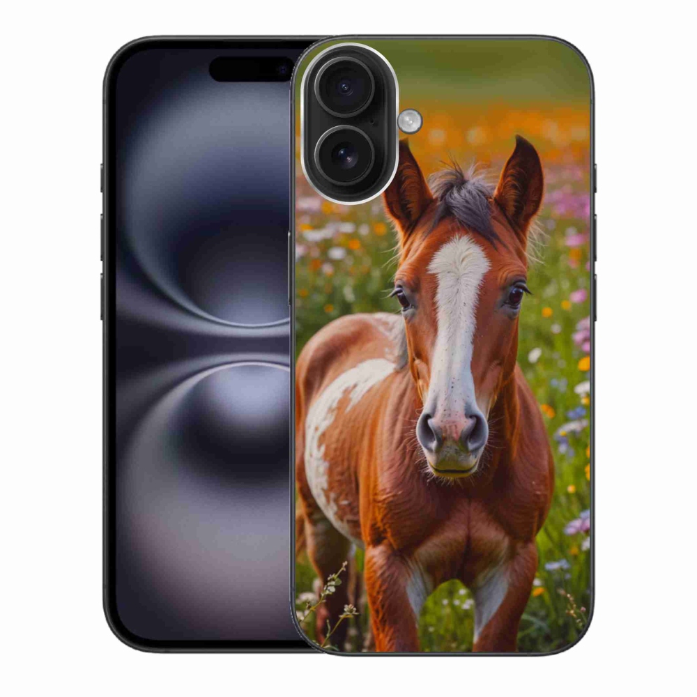 mmCase gél tok az iPhone 16 Plus-hoz – aranyos csikó