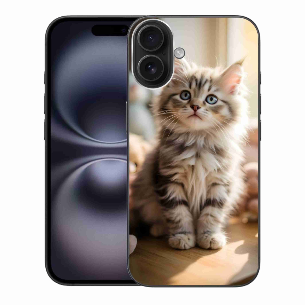 mmCase gél tok az iPhone 16 Plus-hoz – aranyos cica 10