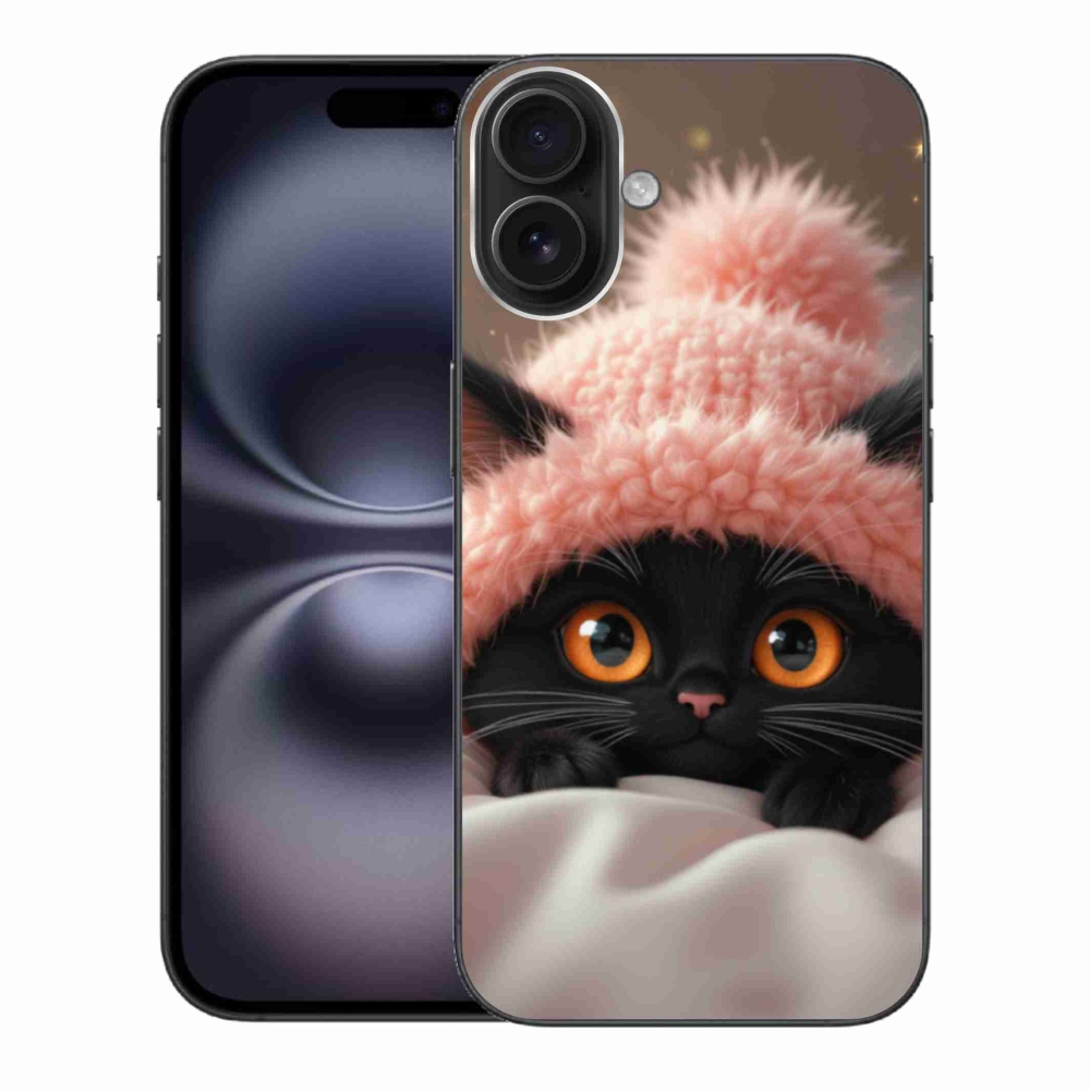 Gél borítás mmCase iPhone 16 Plus készülékhez - aranyos cica 7