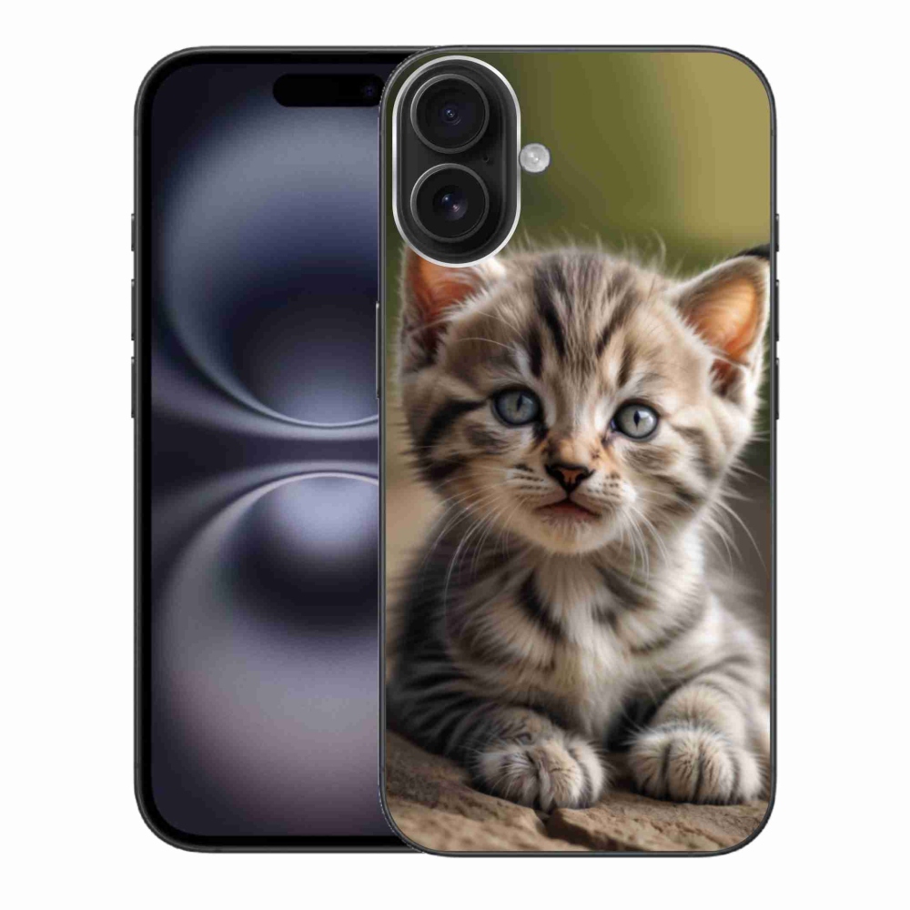 Gél borítás mmCase iPhone 16 Plus készülékhez - aranyos cica 9