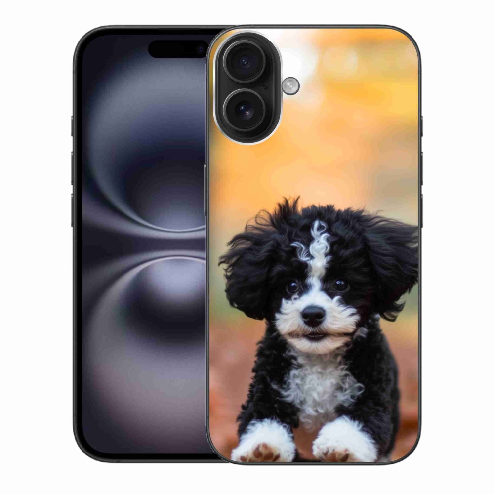 Gél borítás mmCase iPhone 16 Plus készülékhez - aranyos kiskutya 2