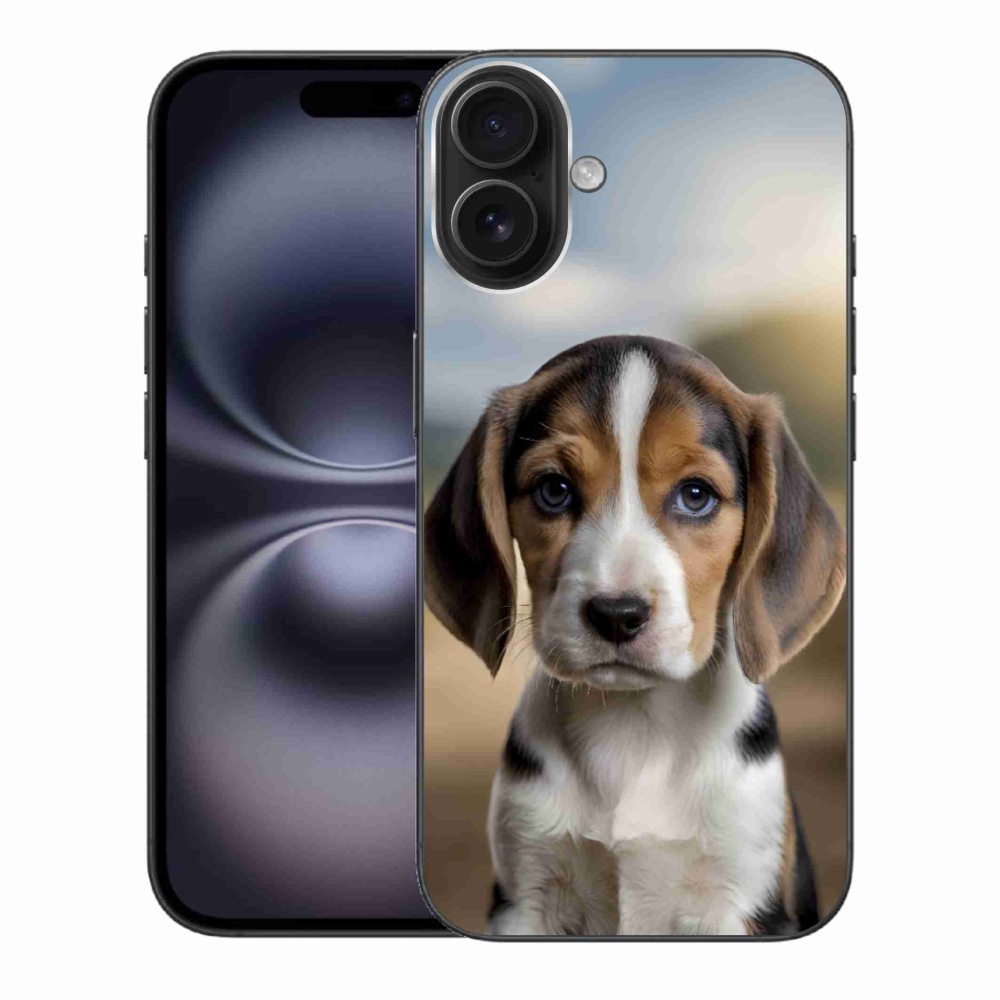 mmCase gél tok az iPhone 16 Plus-hoz – aranyos beagle