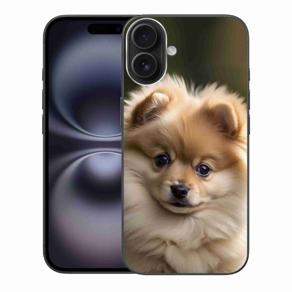 mmCase gél tok az iPhone 16 Plus-hoz – aranyos pomerániai 2