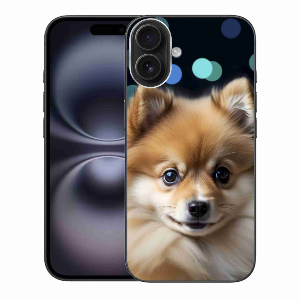 mmCase gél tok az iPhone 16 Plus-hoz – aranyos pomerániai
