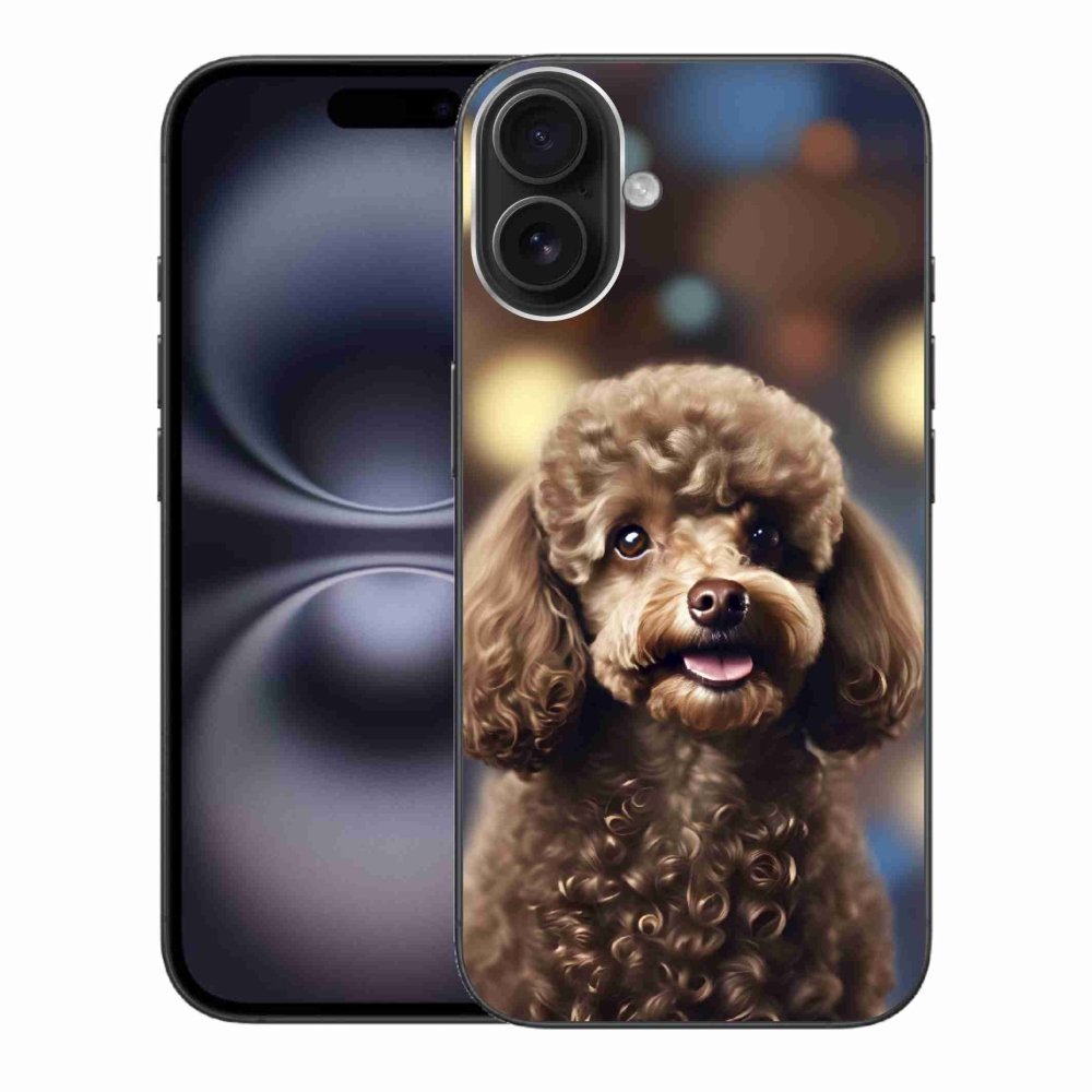 mmCase gél tok az iPhone 16 Plus-hoz – aranyos pudli