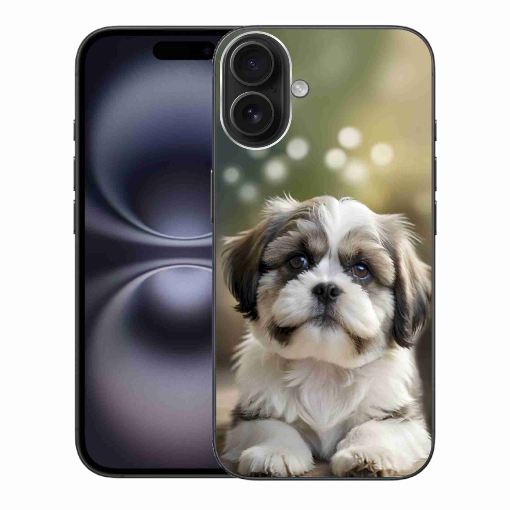 mmCase gél tok az iPhone 16 Plus-hoz – aranyos shih-tzu