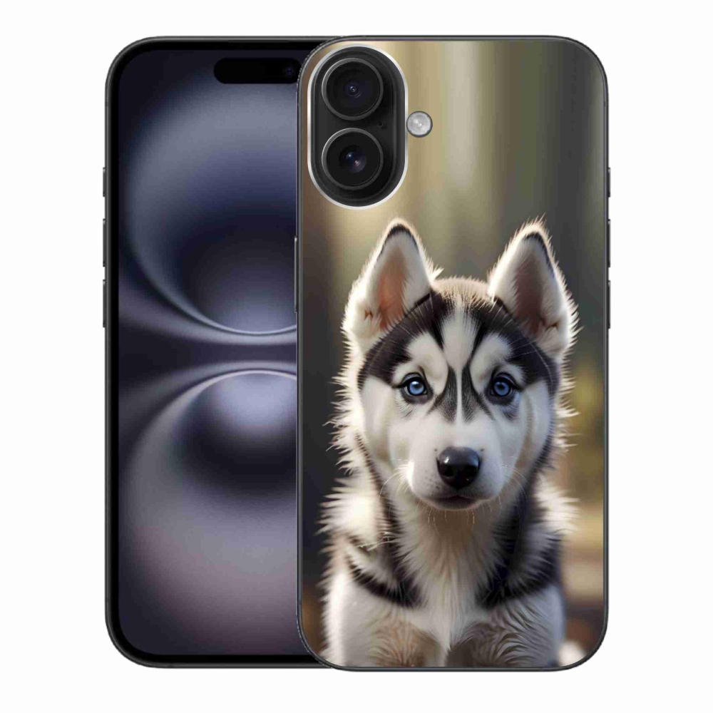 mmCase gél tok az iPhone 16 Plus-hoz – aranyos szibériai husky
