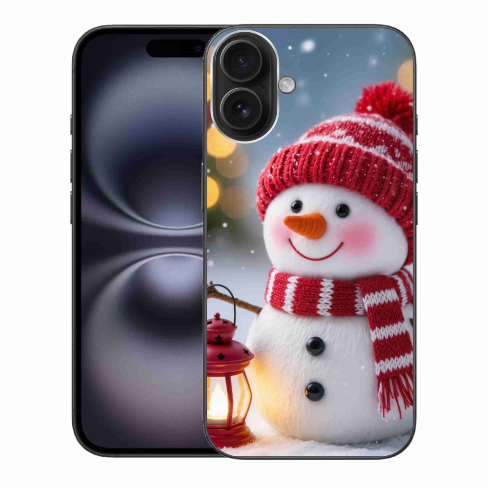 Zselés borítás mmCase iPhone 16 Plus készülékhez - hóember 2