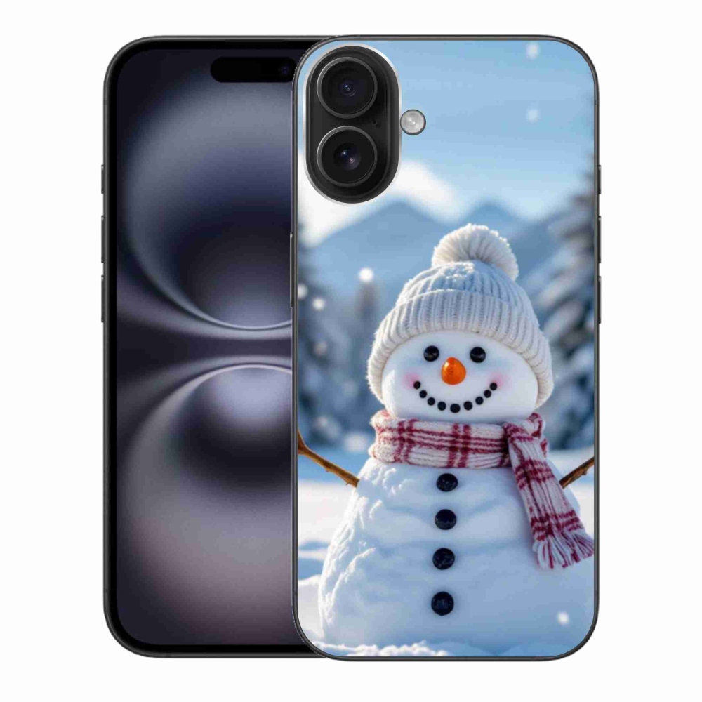Gél borítás mmCase iPhone 16 Plus készülékhez - hóember 3