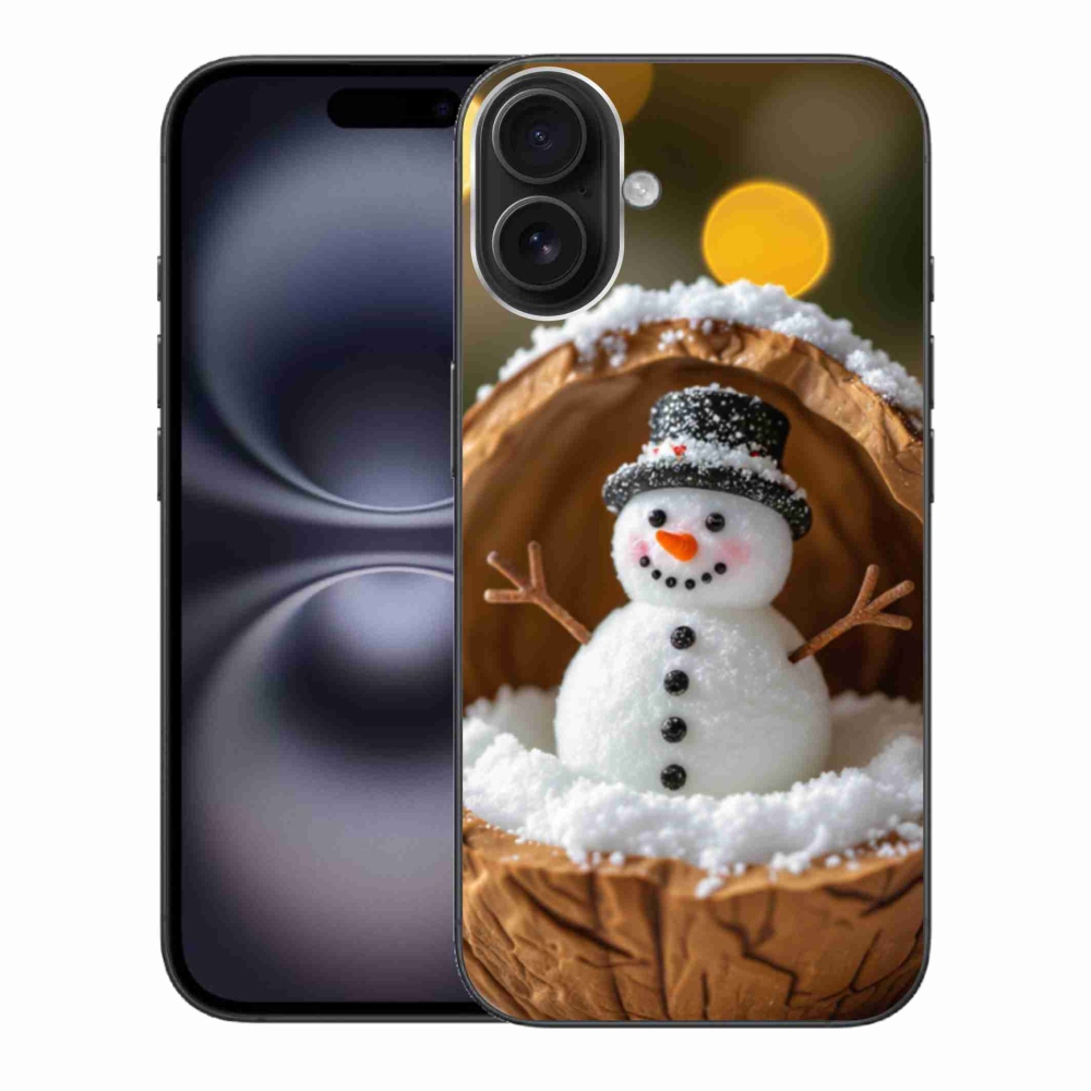Gél borítás mmCase iPhone 16 Plus készülékhez - hóember 4