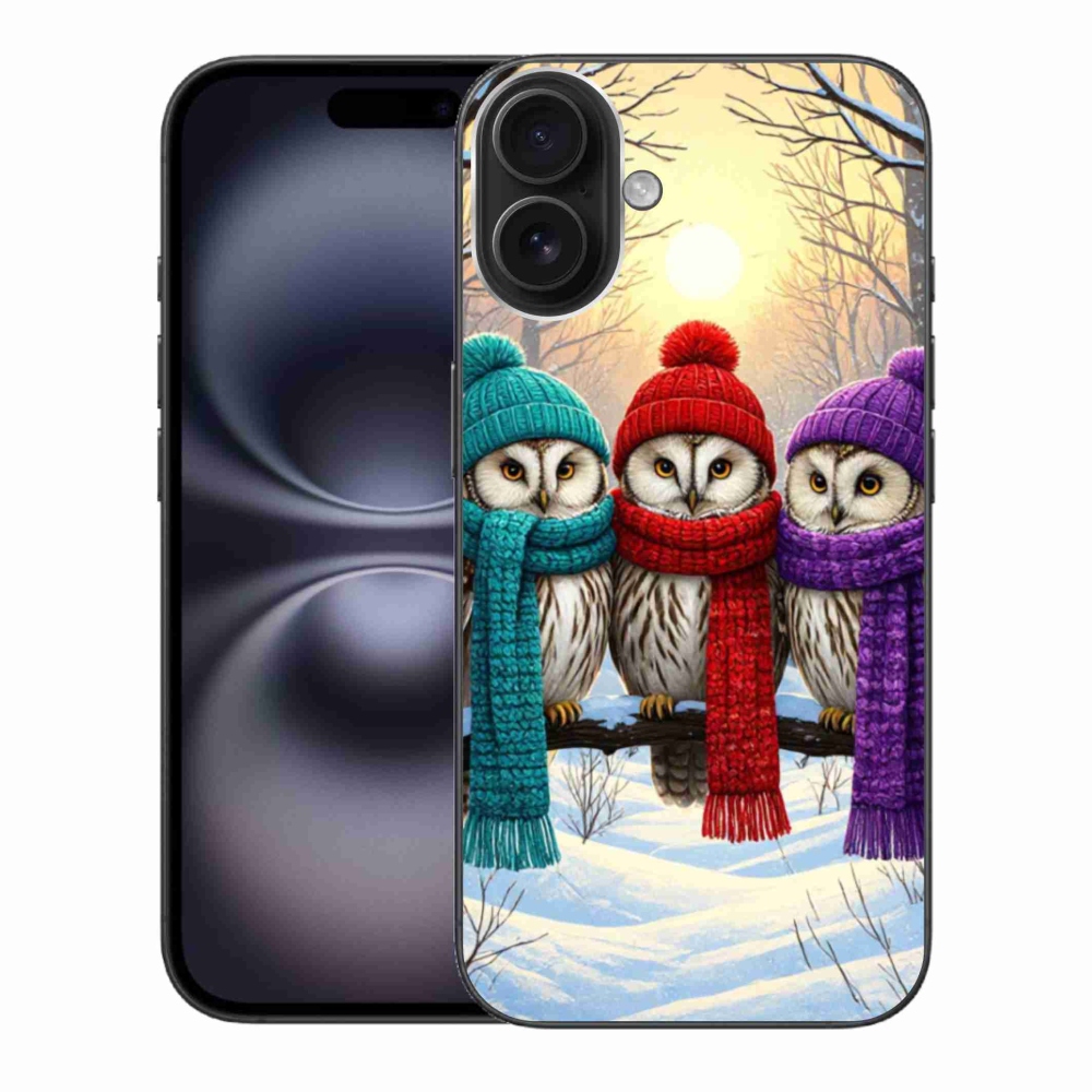 Gél borítás mmCase iPhone 16 Plus készülékhez - bagoly barátok