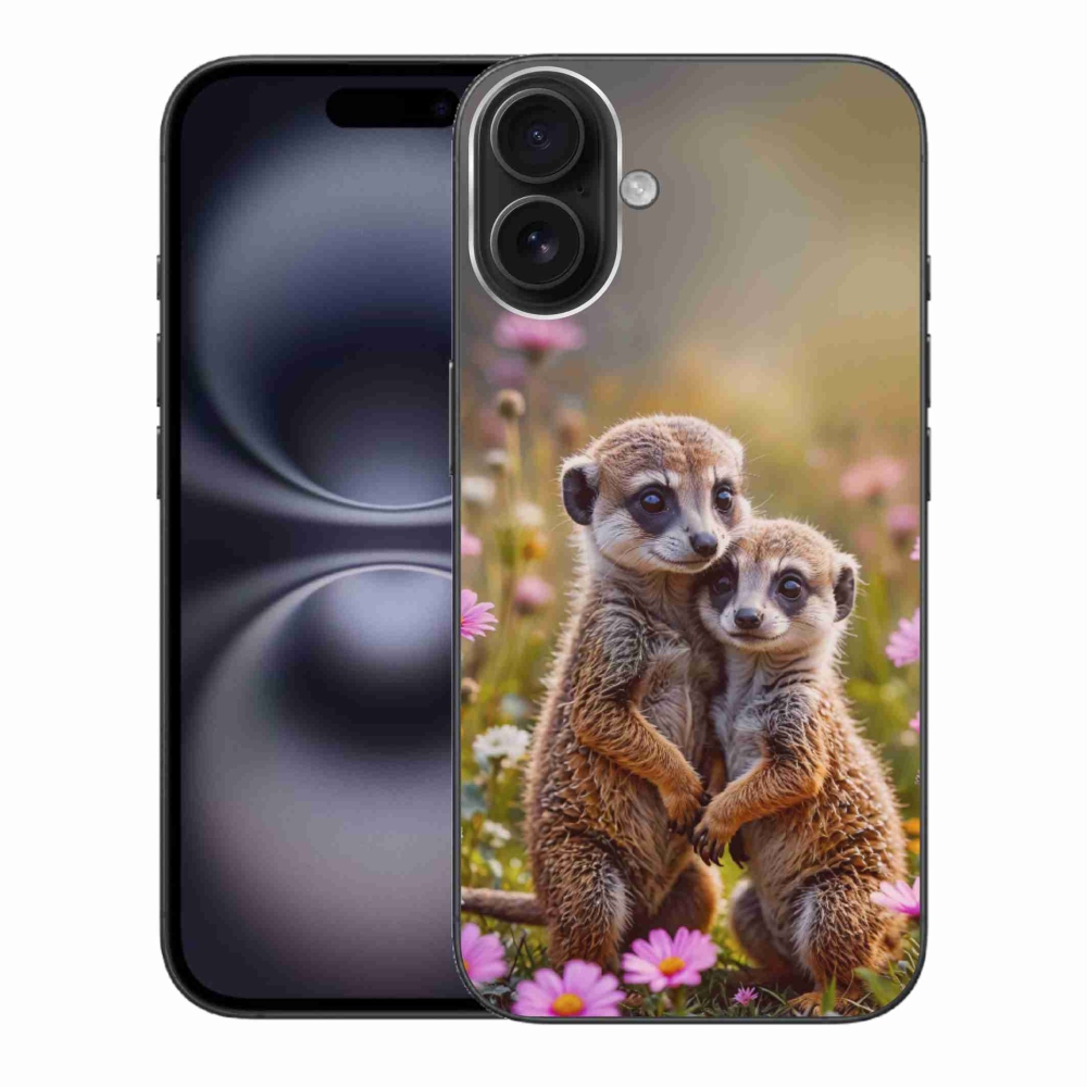 mmCase gél tok az iPhone 16 Plus-hoz – szurikáta-duó