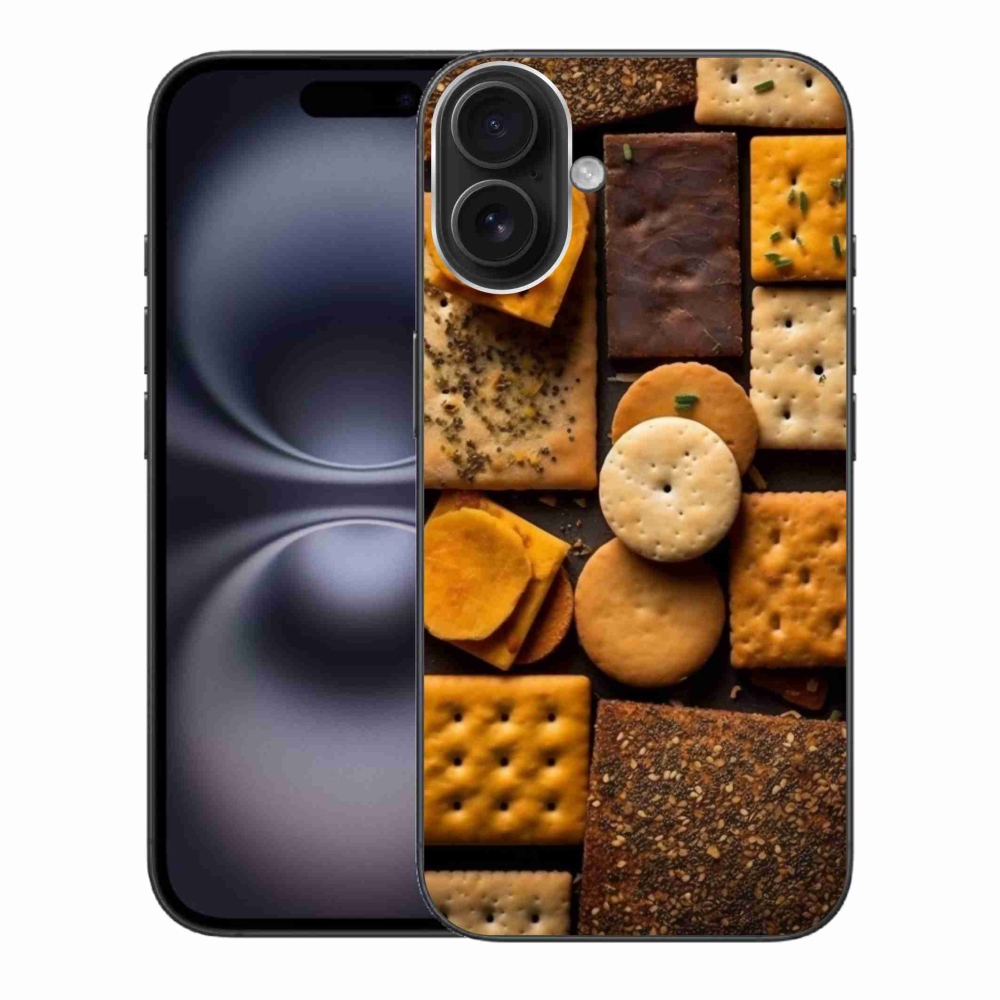 Zselés borítás mmCase iPhone 16 Plus készülékhez - kekszek