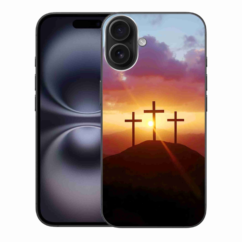 Zselés borítás mmCase iPhone 16 Plus készülékhez - három kereszt
