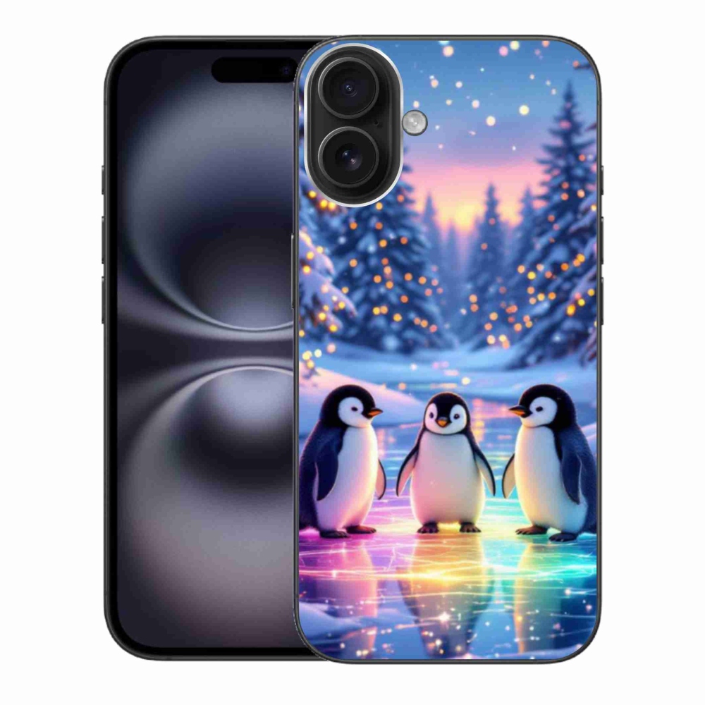 Gél borítás mmCase iPhone 16 Plus készülékhez - pingvinek