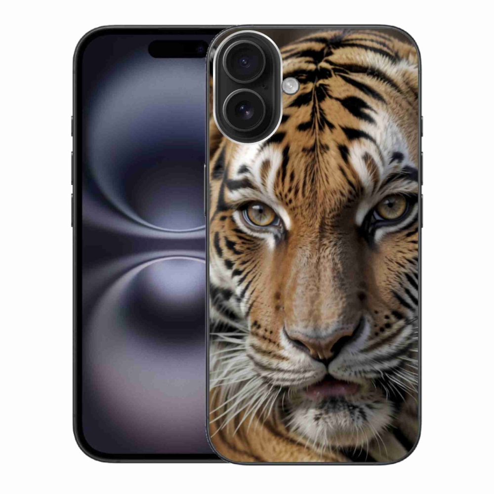 Zselés borítás mmCase iPhone 16 Plus készülékhez - tigris nézet