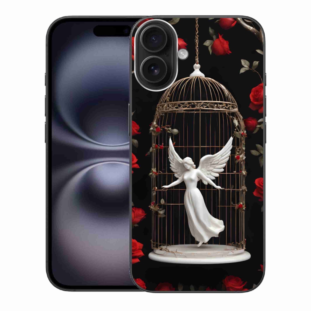 Zselés borítás mmCase iPhone 16 Plus készülékhez - csapdába esett angyal