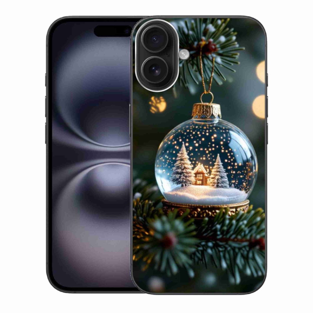 Gél borítás mmCase iPhone 16 Plus készülékhez - Karácsonyi gömbök 2